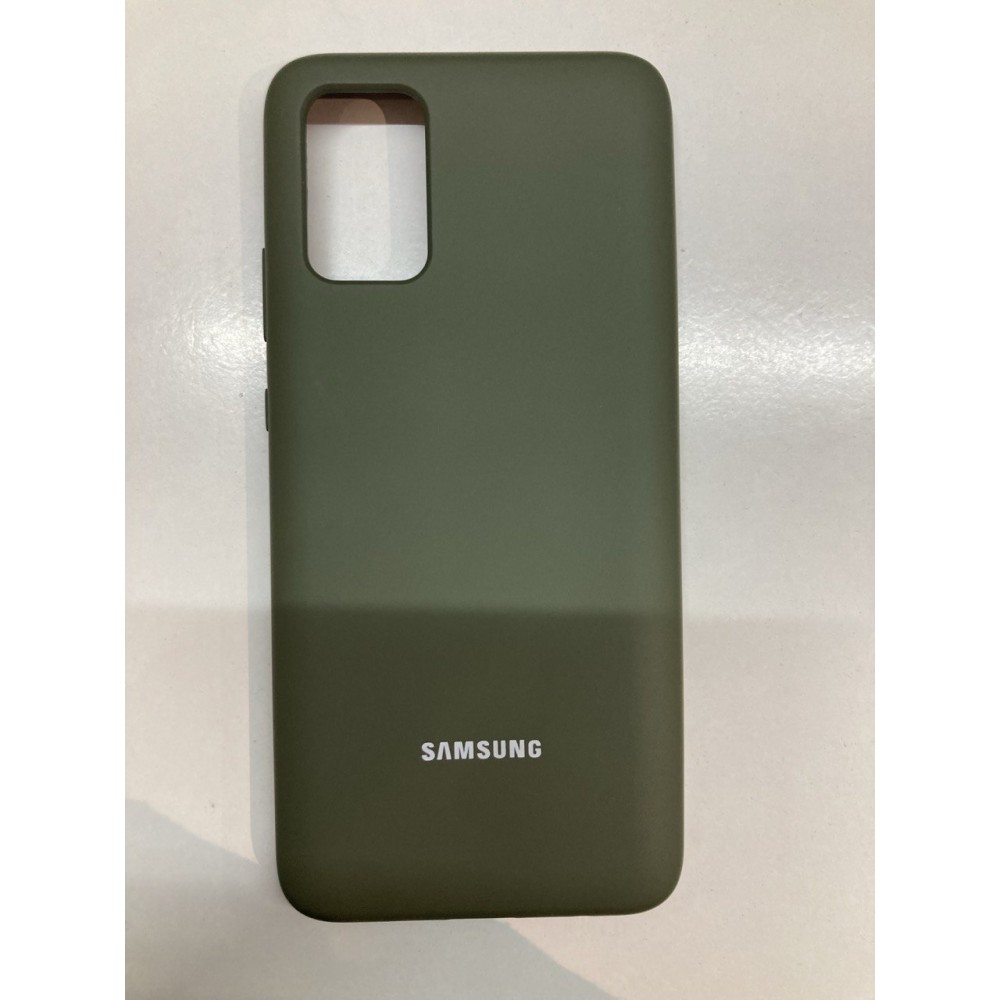 Husă spate cu logo pentru Samsung Galaxy A02s Verde-închis
