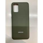 Husă spate cu logo pentru Samsung Galaxy A02s Verde-închis