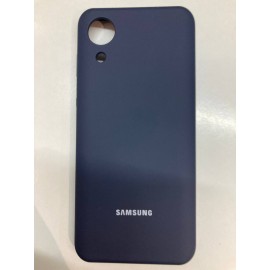Husa spate cu logo pentru Samsung Galaxy A03 Core Albastru