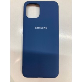 Husa spate cu logo pentru Samsung Galaxy A03 Albastru