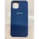 Husa spate cu logo pentru Samsung Galaxy A03 Albastru