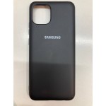 Husa spate cu logo pentru Samsung Galaxy A03 Negru