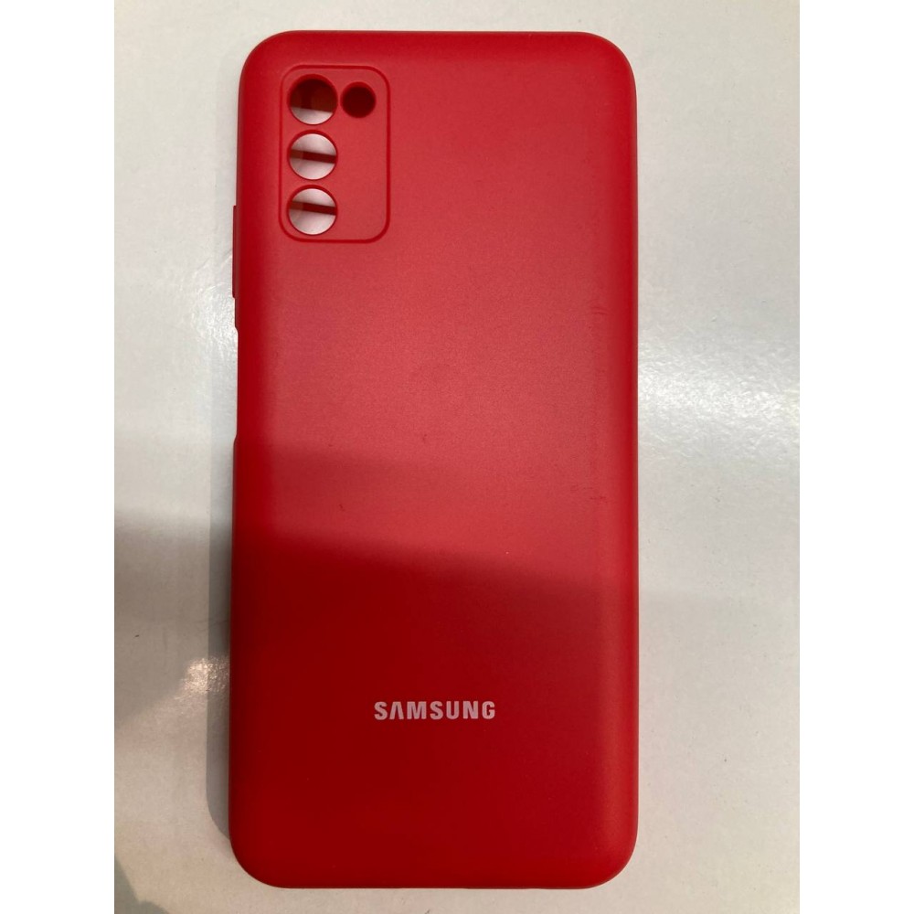 Husa spate cu logo pentru Samsung Galaxy A03s Roșie