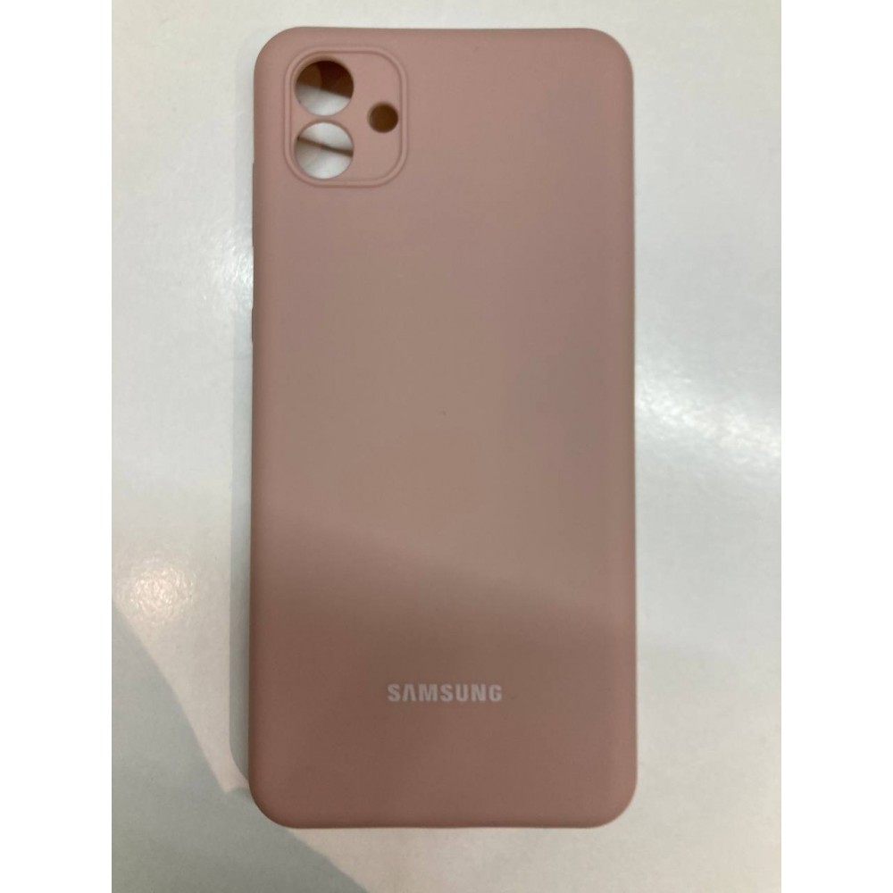 Husa spate cu logo pentru Samsung Galaxy A04 4G Cafeniu-deschis
