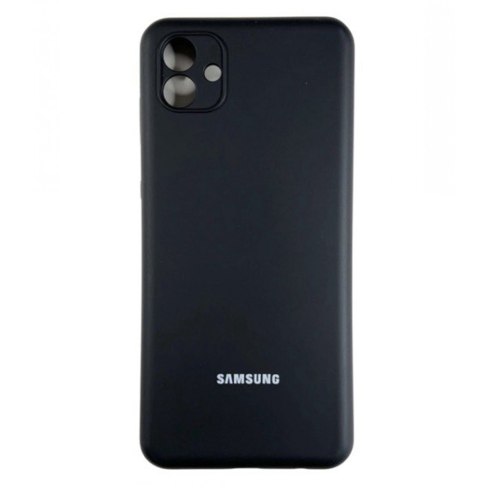 Husa spate cu logo pentru Samsung Galaxy A04 4G Neagră