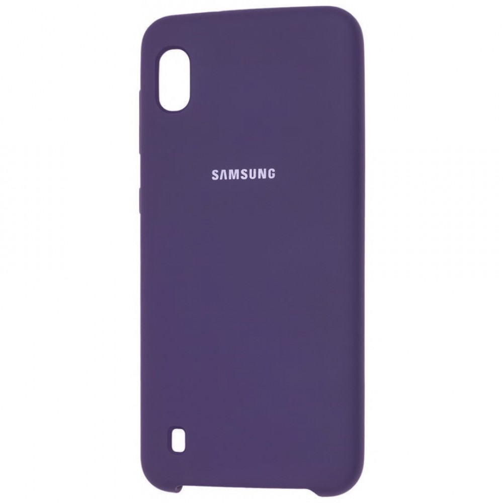Husă spate violet pentru Samsung Galaxy A10 cu logo