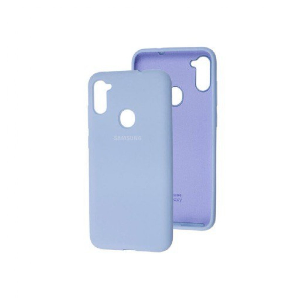 Husă spate cu logo pentru Samsung Galaxy M11 Albastră