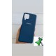 Husa spate cu logo pentru Samsung Galaxy A12 Albastră