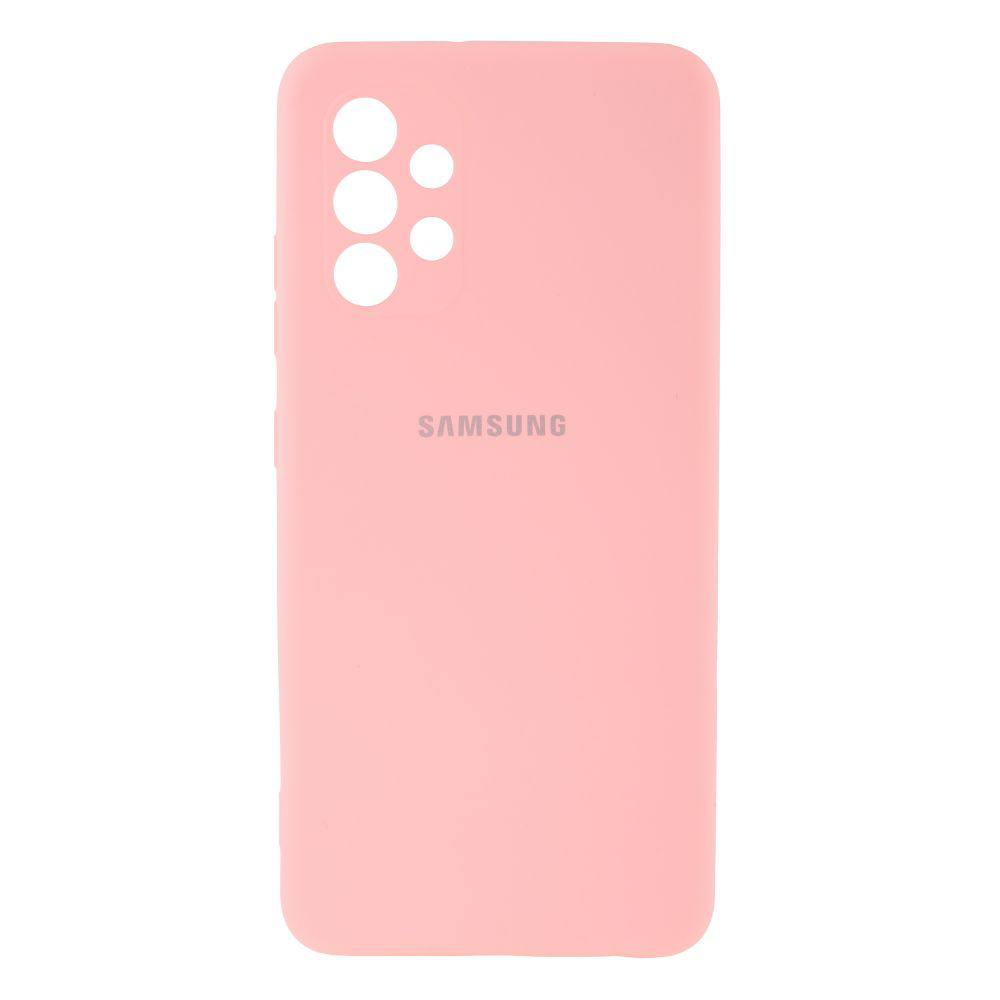 Husă spate cu logo pentru Samsung Galaxy A32 Roz-deschis