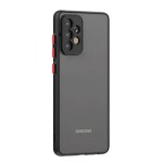 Husă Transparentă Neagră din Silicon și Policarbonat pentru Samsung Galaxy A33