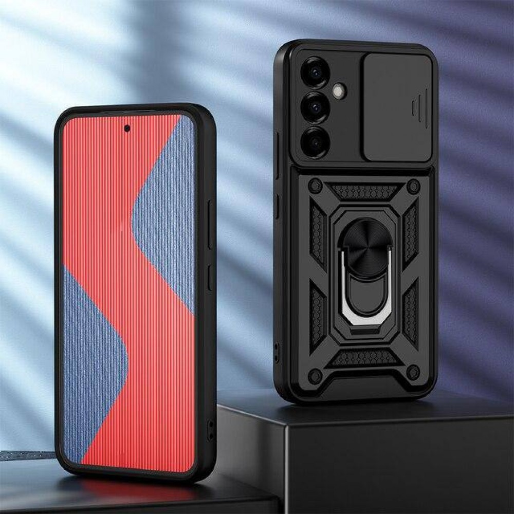 Husă protecție cu suport magnetic pentru Samsung Galaxy A34 Neagră