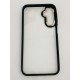 Husă transparentă din silicon și policarbonat pentru Samsung Galaxy A34 Neagră