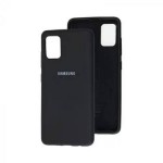 Husă spate neagră cu logo pentru Samsung Galaxy A41
