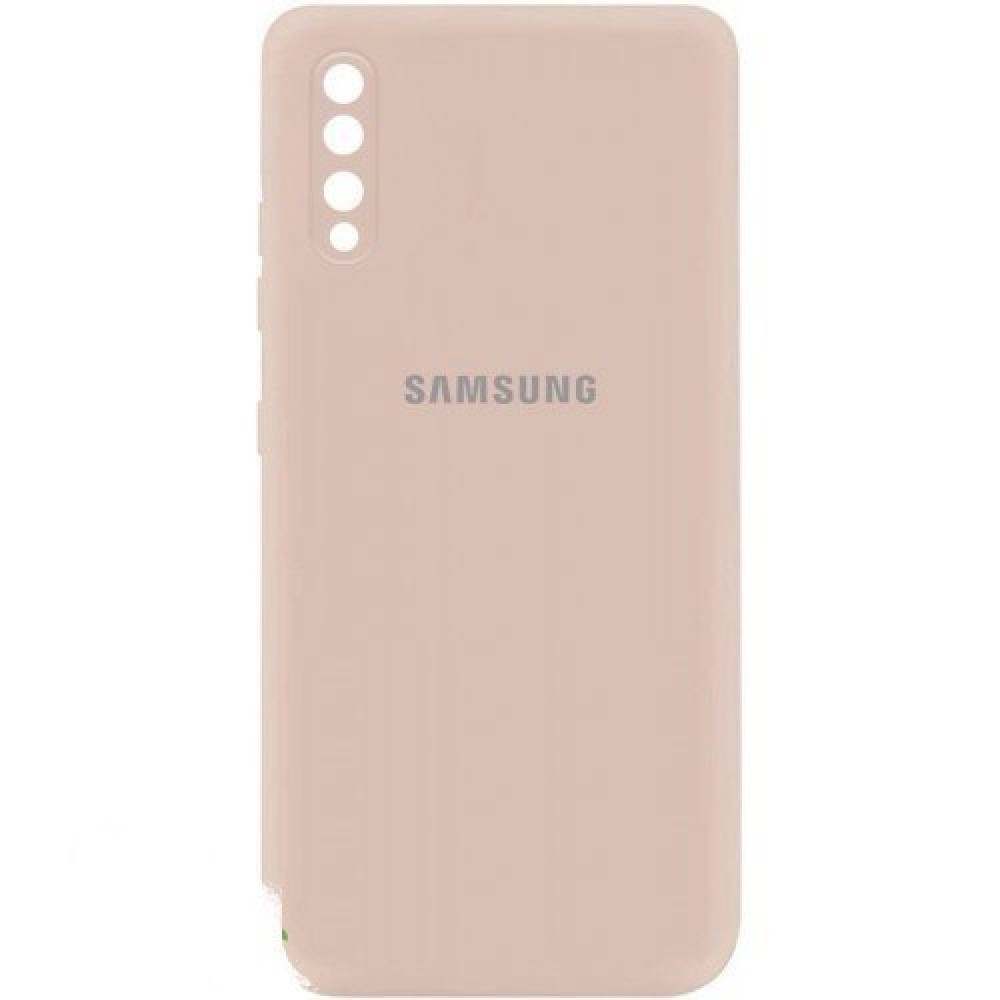 Husa spate cu logo pentru Samsung Galaxy A50 Cafeniu-deschis