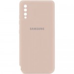 Husa spate cu logo pentru Samsung Galaxy A50 Cafeniu-deschis