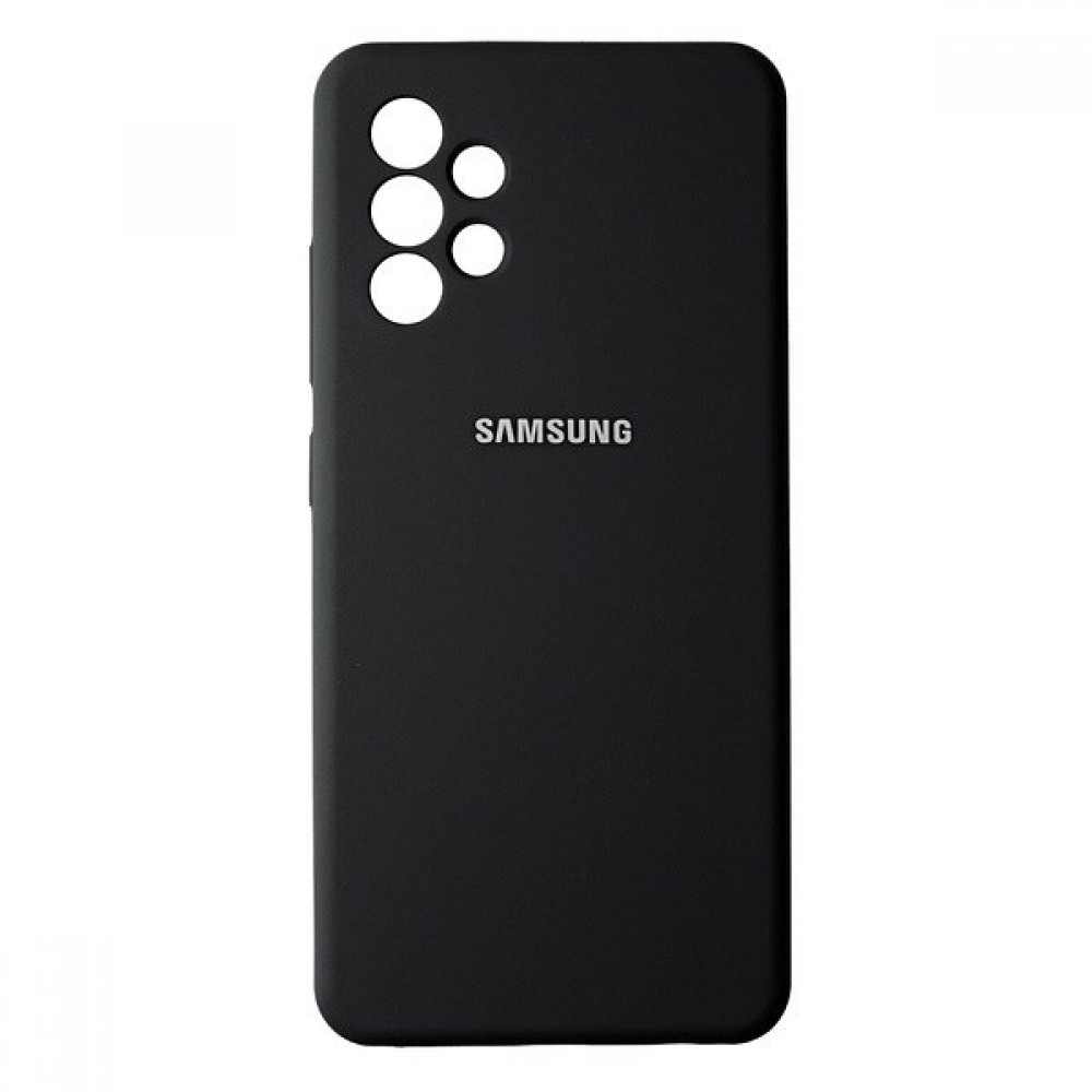 Husă spate cu logo pentru Samsung Galaxy A52 Neagră
