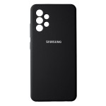 Husă spate cu logo pentru Samsung Galaxy A52 Neagră