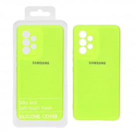 Husă spate cu logo pentru Samsung Galaxy A52 Galbenă