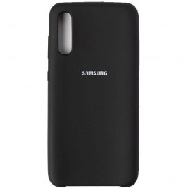 Husa spate cu logo pentru Samsung Galaxy A70 Negru
