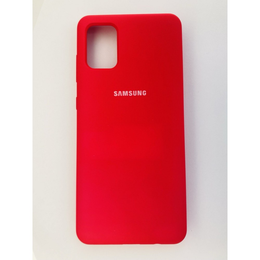 Carcasă Samsung Galaxy A72 cu logo, rezistentă la șocuri, roșie