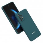 Husa spate cu logo pentru Samsung Galaxy A73 Verde