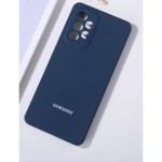 Husa spate cu logo pentru Samsung Galaxy A73 Albastră