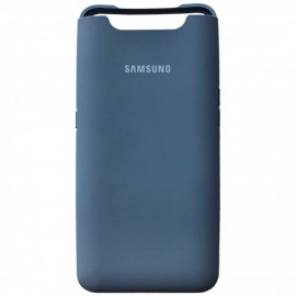 Husa spate cu logo pentru Samsung Galaxy A80 Albastru