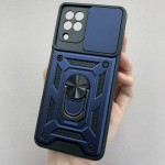 Husa de protecție cu suport magnetic pentru Samsung Galaxy M33 Albasta