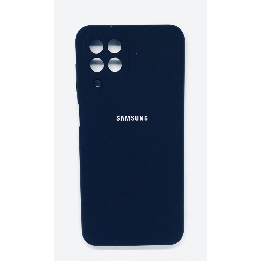 Husa spate cu logo pentru Samsung Galaxy M33 Albastru-închis