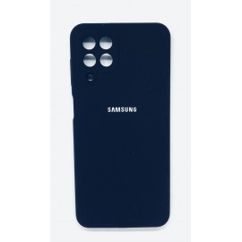 Husa spate cu logo pentru Samsung Galaxy M33 Albastru-închis