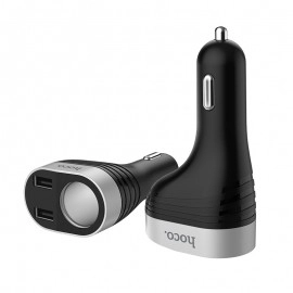 Încărcător auto FM Hoco Z29 Regal cu 2 porturi USB 2.4A
