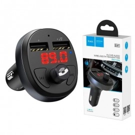 Incarcator Auto Hoco E41 cu Modulator FM și Bluetooth