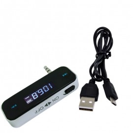 Mini transmițător FM fără fir cu mufă 3,5 mm