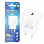Încărcător AC Borofone BA71A Power PD20W alb