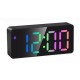 Ceas electronic Tnagora LED multicolor cu alarmă și afișaj digital