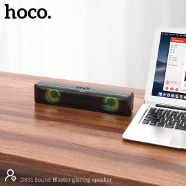 Difuzor portabil Bluetooth HOCO Sound Blaster RGB DS31 negru