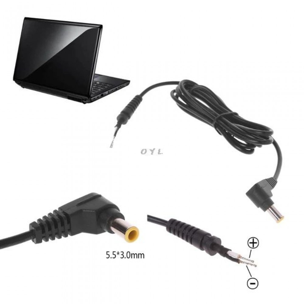 Cablu adaptor curent continuu cu ștecher în formă de L pentru laptop Samsung