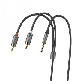 Cablu audio Aux Hoco UPA10 Lotus 3,5 mm la Double RCA 1,5 m