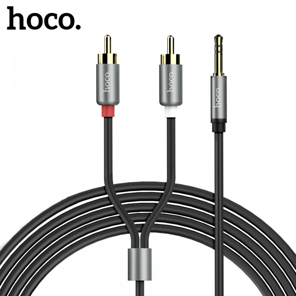 Cablu audio Aux Hoco UPA10 Lotus 3,5 mm la Double RCA 1,5 m