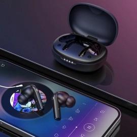 Casti wireless HOCO ES54 TWS cu Bluetooth 5.0 și carcasă încărcare