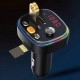 Modulator FM C12 Bluetooth cu handsfree și Fast Charge USB-C