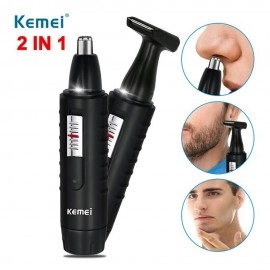 Mașină electrică Kemei KM-9688 2 în 1 pentru barbă și nas