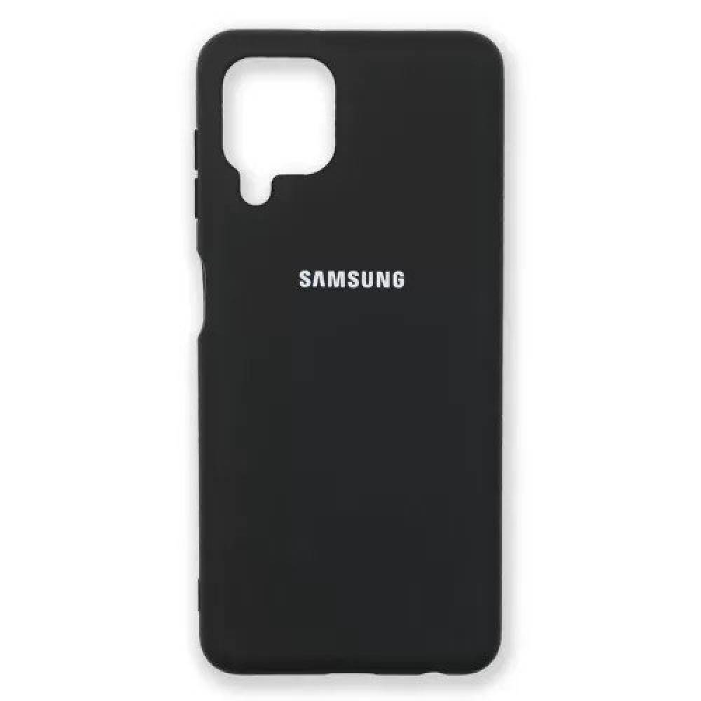 Husa spate cu logo pentru Samsung Galaxy A42 Neagră