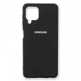 Husa spate cu logo pentru Samsung Galaxy A42 Neagră