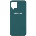 Husa spate cu logo pentru Samsung Galaxy A42 Verde