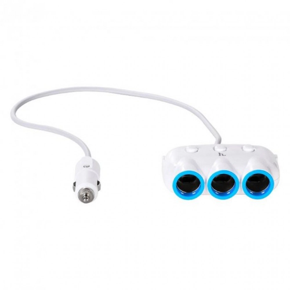 Încărcător Auto Hoco C1 cu 2 porturi USB și 3 ieșiri brichetă