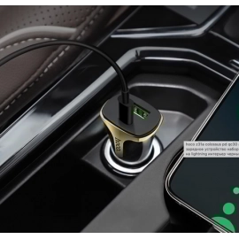 Încărcător auto Z31A Colossus PD + QC3.0 cu cablu Lightning