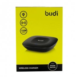 Încărcător wireless Budi cu 3 porturi de încărcare simultană