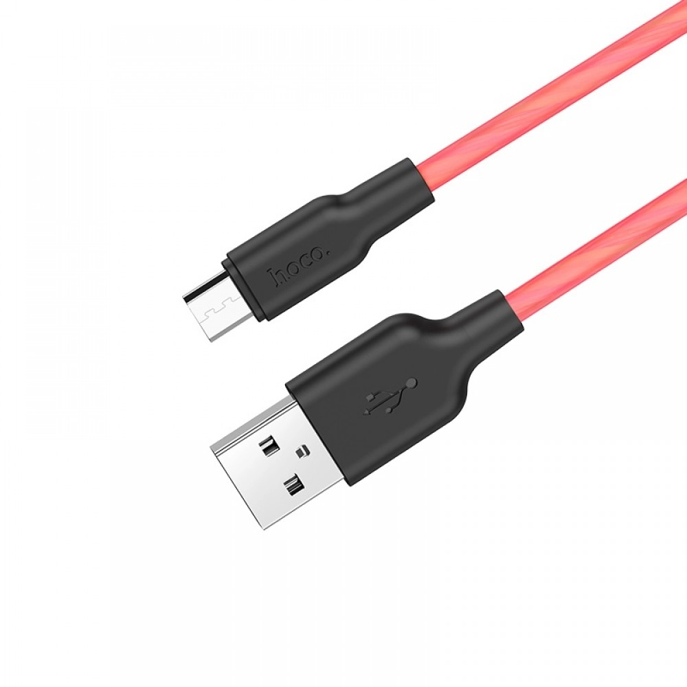 Cablu USB Hoco X21 Micro-USB 1m pentru încărcare și date