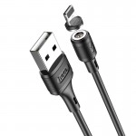 Cablu USB Lightning Hoco X52 Sereno cu conector magnetic unidirecțional 1m